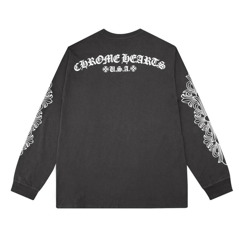 CHROME-HEARTS Men's Long-Sleeve T-shirt Sweatshirt K8005